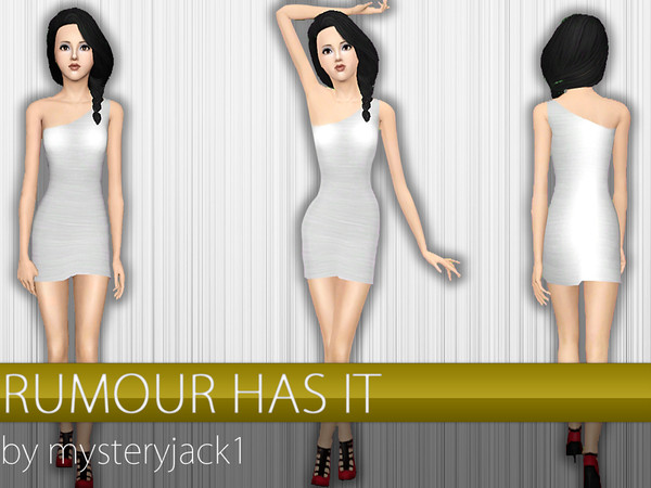 Sims 3 — Rumour Has It by mysteryjack1 — An asymmetric party dress!
