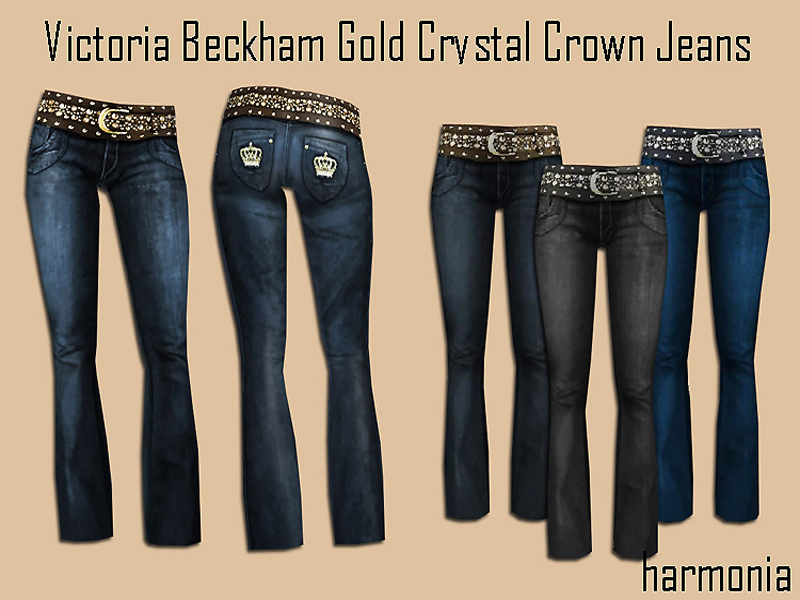 The Sims Resource Victoria Beckham Gold Crystal Crown