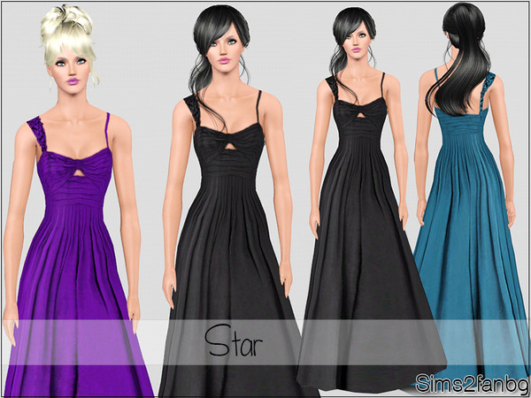 Sims 3 — Star by sims2fanbg — .:Star:. Dress in 3 recolors,Recolorable,Custum mesh by Liana,Launcher Thumbnail. I hope u