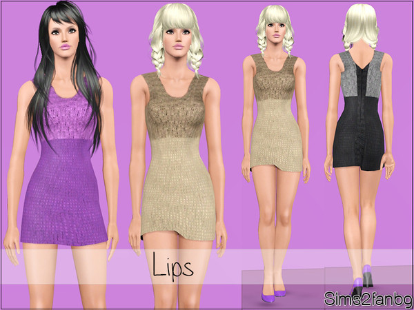 Sims 3 — Lips by sims2fanbg — .:Lips:. Dress in 3 recolors,Recolorable,Launcher Thumbnail. I hope u like it!