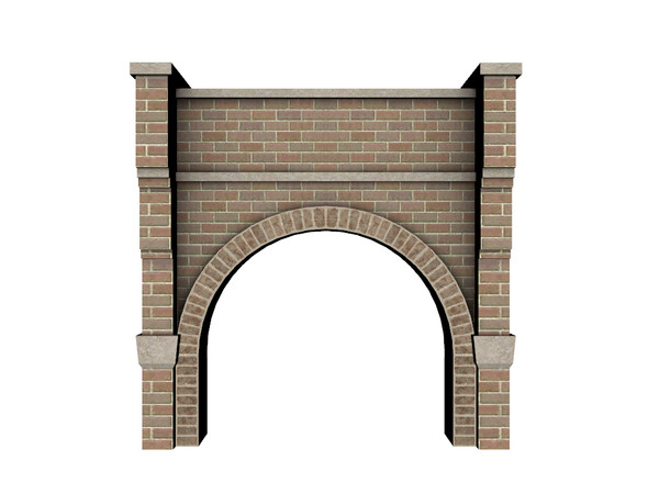 Sims 3 — Viaduct Arch (for walls) by Cyclonesue — Place this over walls and add doors, windows or the inner arch to