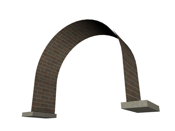 Sims 3 — Viaduct inside arch (decor) by Cyclonesue — An inside arch canopy for the stand-alone viaduct arch. By