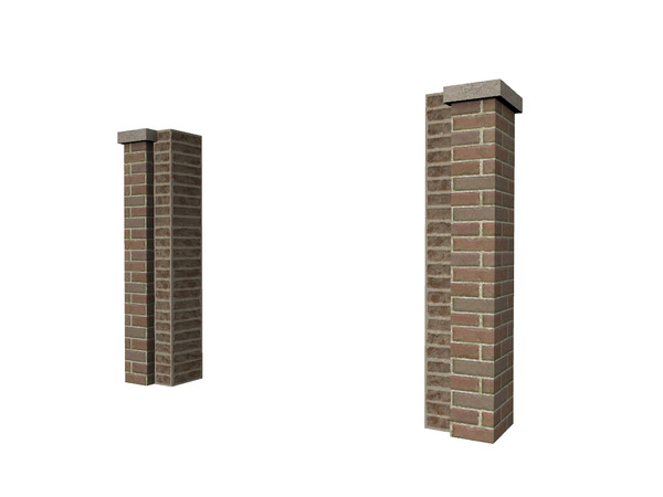 Sims 3 — Viaduct Arch Extension (for walls) by Cyclonesue — Place this under the Viaduct Arch (against walls) for taller