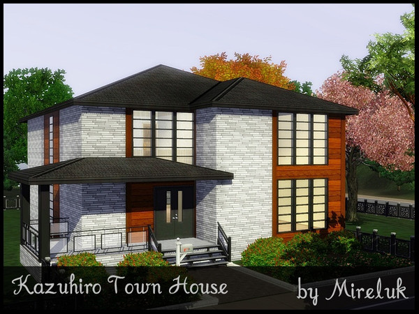 Sims 3 — Kazuhiro Town House by Mireluk — By bringing the taste of Japan in your town this house will be just what your