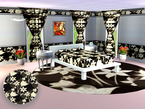 Sims 3 — marcorse_tulips & lilies pattern by marcorse — A random, allover repeat pattern combining tulips and lilies