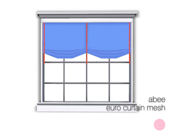 Sims 3 — Abee Euro Curtain Mesh by DOT — PETS Updated Abee Euro Curtain Mesh by DOT of The Sims Resource