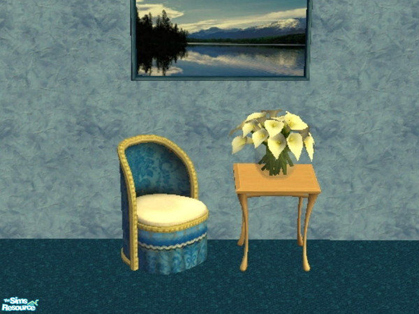 Sims 2 — Parsimonious Chair Recolors - Blue by zaligelover2 — A recolor of Parsimonious\'s Monte Carlo armchair.