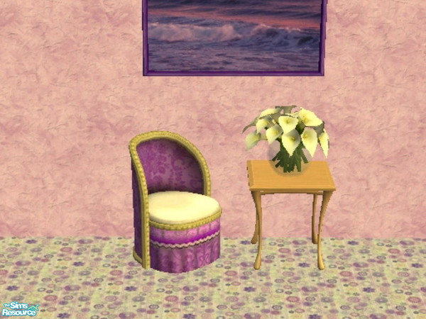 Sims 2 — Parsimonious Chair Recolors - Purple by zaligelover2 — A recolor of Parsimonious\'s Monte Carlo armchair.