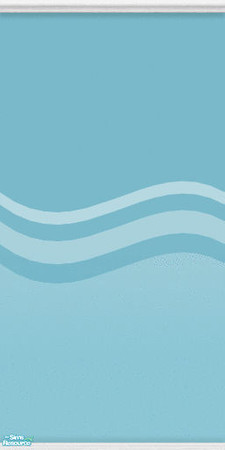 Sims 2 — Fruit Wave - Aqua by zvaella — The design creates a wave all around the room. No recolors please. Enjoy!