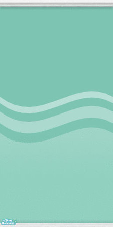 Sims 2 — Fruit Wave - Turquoise by zvaella — The design creates a wave all around the room. No recolors please. Enjoy!