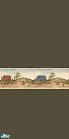 Sims 2 — Colonial Border by omeninos — Colonial Border - Wallpaper No1