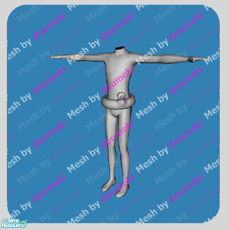 Sims 2 — Bath Time Bo Bo [M E S H] by doumeki — Bath Time Bo Bo [M E S H] By, doumeki, Davek, simguys