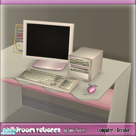 Sims 2 — S2S Childroom Rebecca - Computer - Recolor by sims2sisters — 