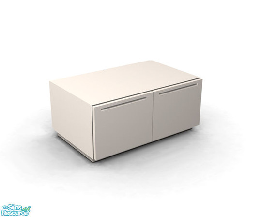 Sims 2 — Universal Bathroom - White End Table Recolor by Murano — End table in white.