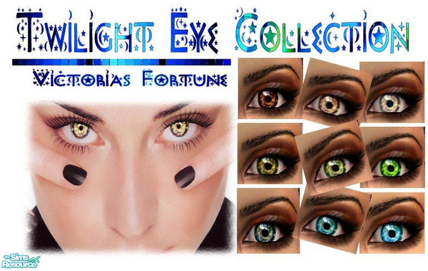 Sims 2 — VF Twilight Eyes Collection by fortunecookie1 — Reflective and animated, these eyes will let your sims look like