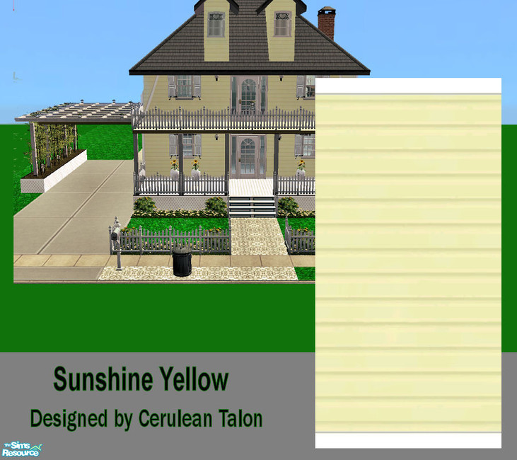 Cerulean Talon's Sunshine Yellow Siding Yellow Siding