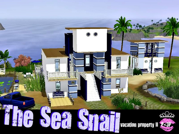 Sims 3 — The Sea Snail by Pink3_Princess — The Sea Snail includes, 3 bed rooms, 3 baths, 1 living area, game area, 1
