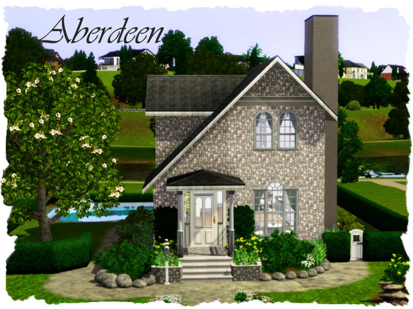 Sims 3 — Aberdeen by elena99e2 — A lovely country home for a small family. First Floor: Kitchen, dining room, living