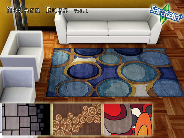 Sims 3 — Modern Rugs vol. 1 by saratella — if your sims love the modern decor, they can not do without my carpets,