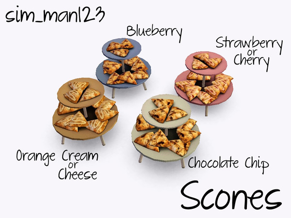 Sims 3 — Scones by sim_man123 — Scones, made by sim_man123 from TSR. TSRAA. Deco Only.