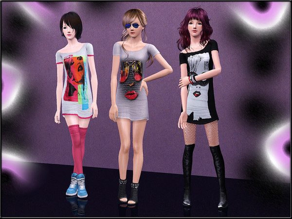 Sims 3 — FashionSet9 by Shojoangel — Hi everybody!!! The LongShirts are recolorable, the logos are not
