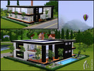 Sims 3 — Aston Residence v02 by Martin4design2 — Luxury modern house with living, dining and kitchen area, an office, 3