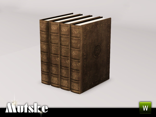 Sims 3 — Study Aria 4 Books by Mutske — 3 recolorable parts. Environment 1. Made by Mutske@TSR. TSRAA.