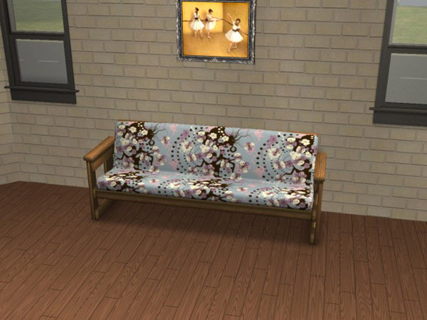 Sims 2 — Futonesque Lilac Dream  by portiapudding — Fifteen recolours of the Futonesque Sofa from the Base Game. It\'s a
