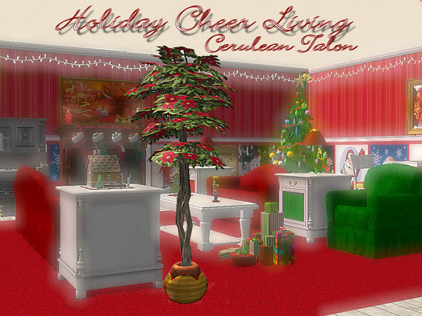 Sims 2 — Holiday Cheer - Poinsettia Ficus by Cerulean Talon — Fun and bright colors that will bring cheer and happiness