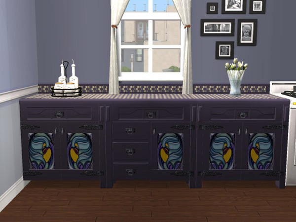 Sims 2 — Impossible Mission Blue Rose Top by portiapudding — Recolours of the top and base in matching colours, each with