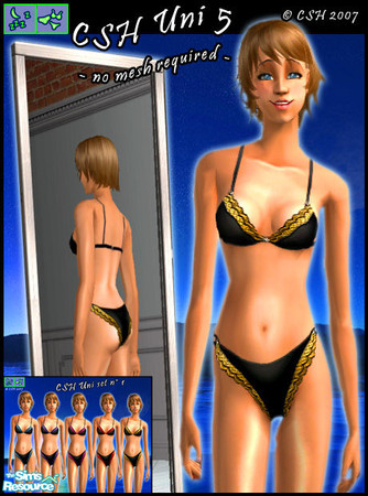 Sims 2 —  by Fairysunlight — Classic lingerie for everyday. Chic and sexy. Available in 10 colours - Please rate ! Fairy
