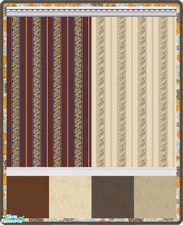 Sims 2 — Wall and Floor Collection by PsychoSim — This elegant set includes two walls and four floors. 