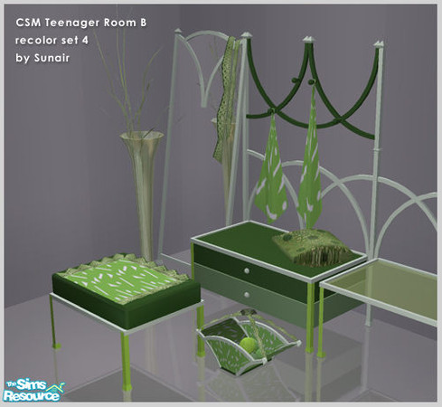 Sims 2 — CSM Teenager Room B - Recolor set 4 by Sunair — CSM Teenager Room B - Recolor set 4 (nature)