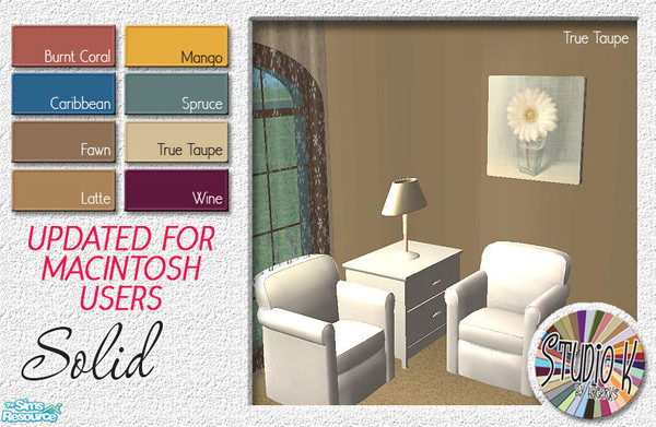 Sims 2 — Studio K Solids - NEW [Updated for MAC] by StudioKhagerks — 