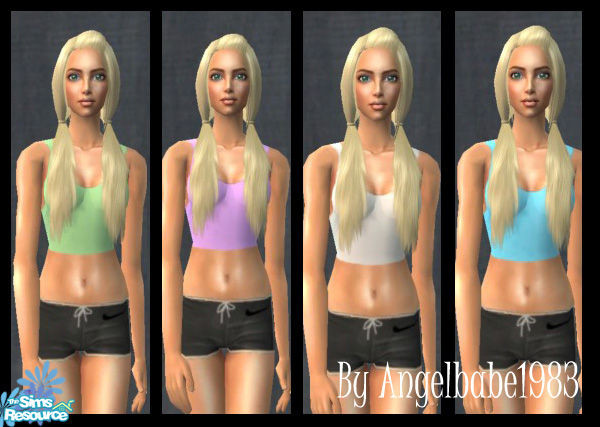 Sims 2 — Vera Set by Angelbabe1983 — Here is an Athletic Set for your Female Adult Sims. Comes in 4 different colours and