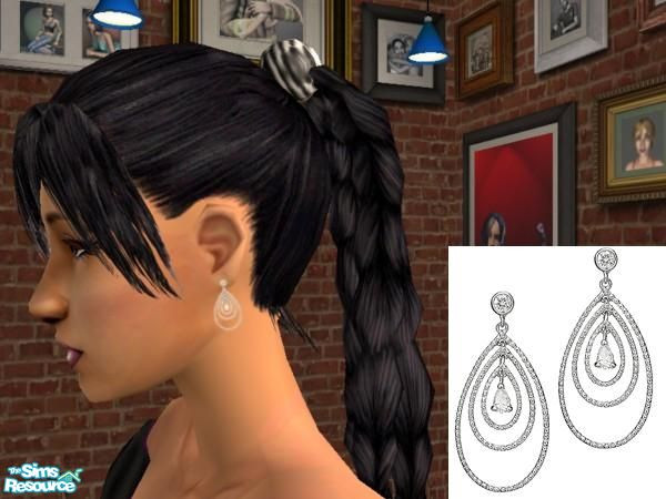 Sims 2 — Diamond Chandalier Earrings by joannejt2003 — .