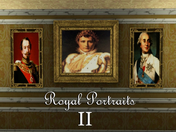Sims 3 — Royal Portraits II by orlov — Royal Portraits, The Husbands. . .set includes Louis XVI, King of France and