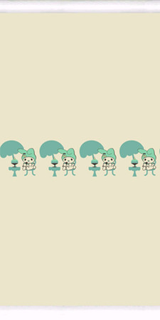 Sims 2 — Ice Cream Beige by portiapudding — Six painted walls for your nurseries or children\'s rooms.