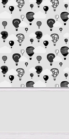 Sims 2 — Balloons White by portiapudding — Six wallpapers with a Balloon design specially for your nurseries or childrens