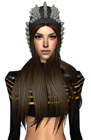 Sims 2 — Motorcycle Hairdo brown by Rowansims2 — hair info: Vertices 5798 faces 9782