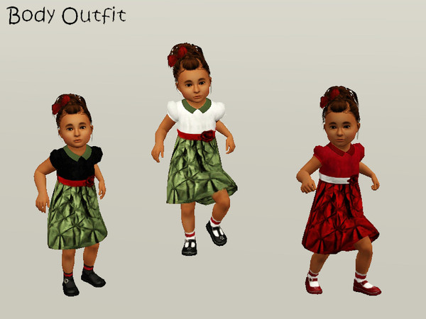 Sims 3 — punie_fpbody_026 by punie — 4 recolorable areas.