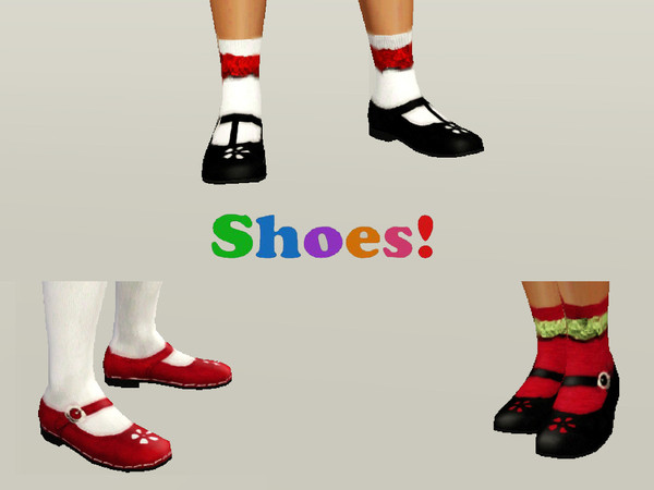 Sims 3 — punie_fcshoes_011 by punie — 2 recolorable areas. 2 variations with and without stitching. Dress shoes with a