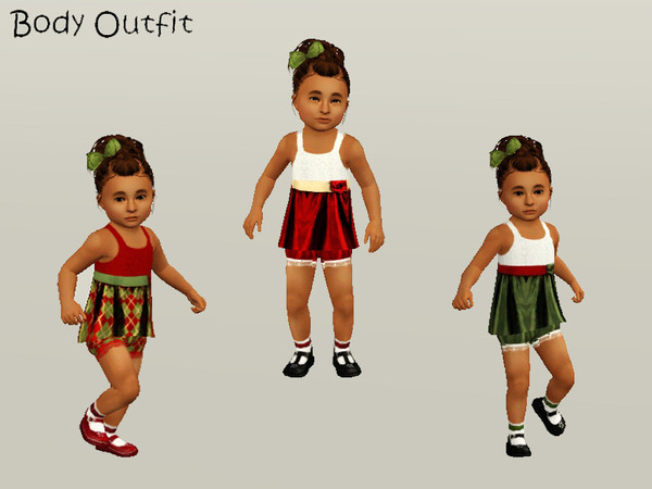 Sims 3 — punie_fpbody_025 by punie — 4 recolorable areas.