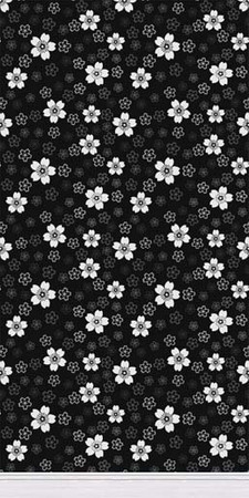 Sims 2 — Black Sakura by portiapudding — Part 1 - A collection of 5 wallpapers with a floral design.