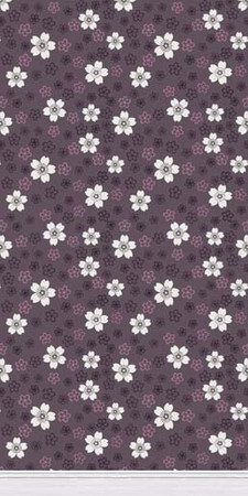 Sims 2 — Purple Sakura by portiapudding — Part 2 - A collection of 5 wallpapers with a floral design.