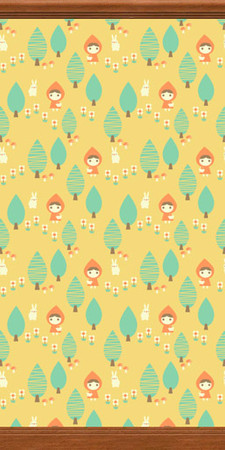 Sims 2 — Orange Red Riding Hood by portiapudding — A collection of nine wallpapers with a Red Riding Hood Design on them.