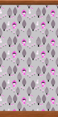 Sims 2 — Purple Red Riding Hood by portiapudding — A collection of nine wallpapers with a Red Riding Hood Design on them.