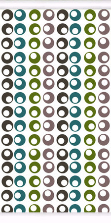 Sims 2 — Beads Wall Collection - Brown Beads by portiapudding — A collection of walls with a retro beaded design. There