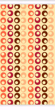 Sims 2 — Beads Wall Collection - Orange Beads by portiapudding — A collection of walls with a retro beaded design. There