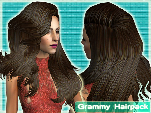 Sims 2 — RowanSims - Grammy Hairpackbrown by Rowansims2 — Another Lady gaga hairdo made by RowanSims CREDIT IF YOU USE